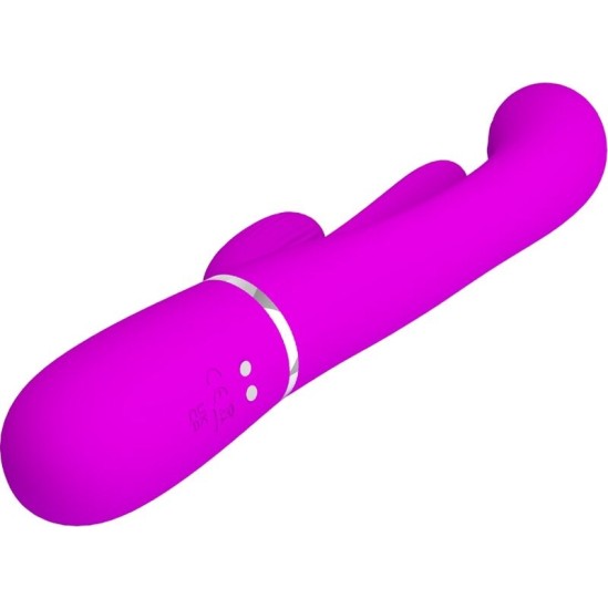 Pretty Love Flirtation PRETTY LOVE — SHANIA TRIPLE RABIT VIBRATOR DAUDZFUNKCIJAS ROZĀ