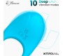 Intoyou App Series Ringo vibrējošs gredzens ar lietotni Unibody Blue