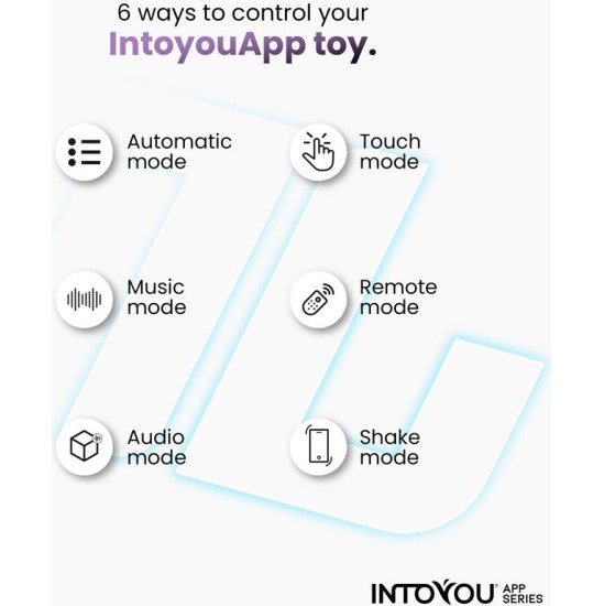 Intoyou App Series Ringo vibrējošs gredzens ar lietotni Unibody Blue