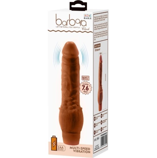 Baile BARBARA REALISTIC VIBRATOR 19.5 CM MULATTO
