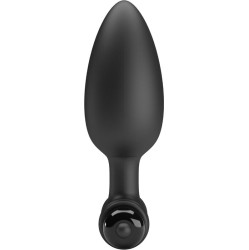 Pretty Love VIBRA BUTT PLUG 2 ANAL PLUG 10 VIBRATIONS BLACK