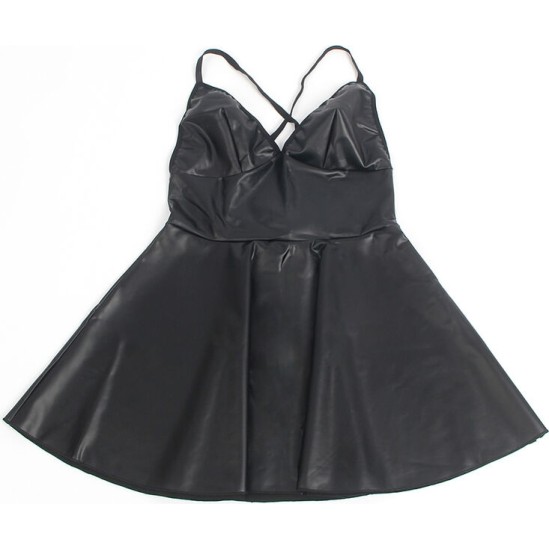 Subblime Dresses SUBBLIME - 955380 DRESS WITH BLACK LEATHER STRAPS L/XL