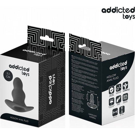 Addicted Toys HOLLOW ANAL PLUG SILICONE SIZE L 11.1 CM