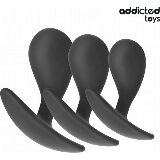 Addicted Toys SET OF 3 ANAL PLUG SILICONE MODEL 3