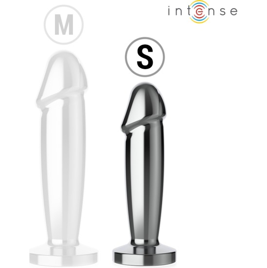 Intense Anal Toys INTENSE - ANAL PLUG 10 VIBRATIONS METAL DILDO WITH REMOTE CONTROL S