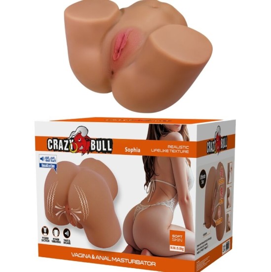 Crazy Bull GERIANN REALISTIC FEMALE BUTT VIBRATOR AND SUCKER WITH SOUND 5.5 KG