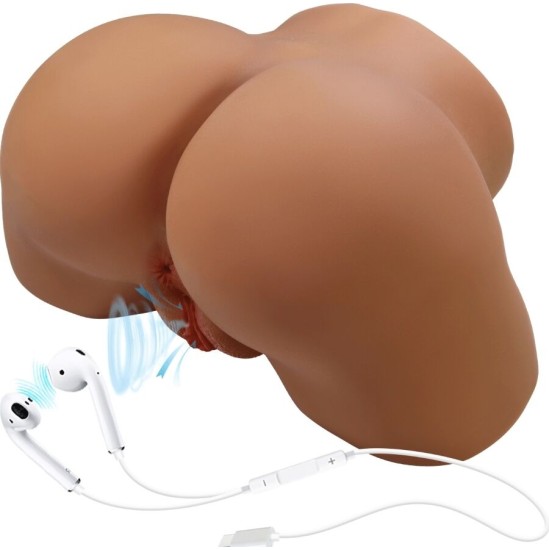 Crazy Bull GERIANN REALISTIC FEMALE BUTT VIBRATOR AND SUCKER WITH SOUND 5.5 KG