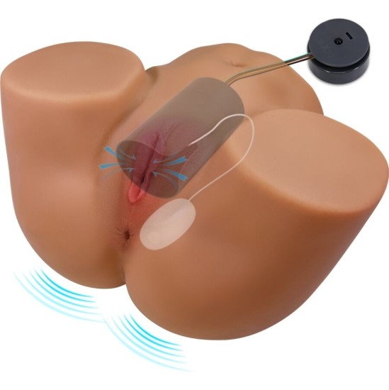 Crazy Bull GERIANN REALISTIC FEMALE BUTT VIBRATOR AND SUCKER WITH SOUND 5.5 KG