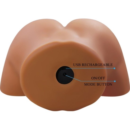 Crazy Bull GERIANN REALISTIC FEMALE BUTT VIBRATOR AND SUCKER WITH SOUND 5.5 KG