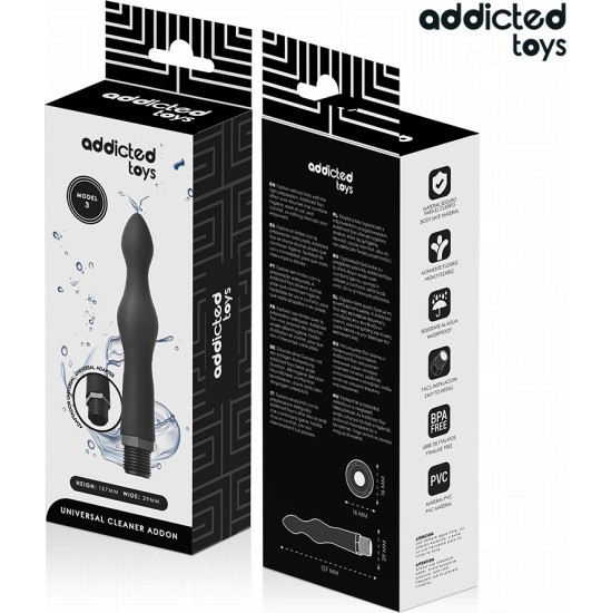 Addicted Toys ANAL CLEANER WITH UNIVERSAL ADAPTER MODEL 3