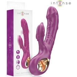 Intense Fun INTENSE - HALLE MULTIFUNCTION VIBRATOR WITH DOLPHIN STIMULATING TONGUE PURPLE