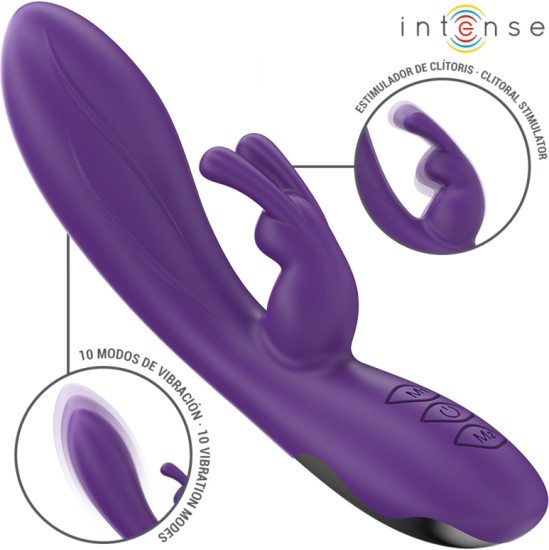 Intense Fun INTENSE - RANDALL RABBIT VIBRATOR 10 VIBRATIONS PURPLE