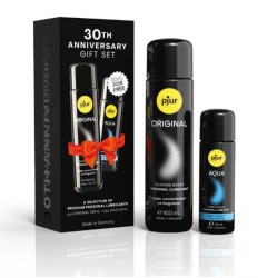 Pjur SET 30TH ANNIVERSARY ORIGINAL 100 ML + AQUA 30 ML AS A GIFT
