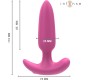 Intense Anal Toys INTENSE - ROSS ANAL PLUG 10 VIBRATIONS PINK TĀLVADĪBAS PULTS