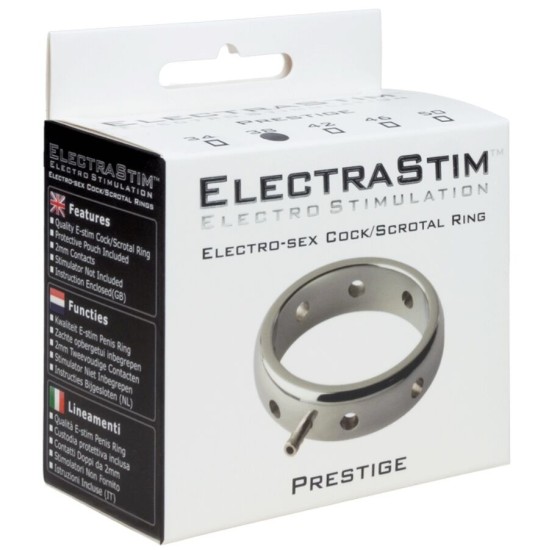 Electrastim PRESTIGE ELECTROMAGNETIC METAL PENIS RING 42 MM