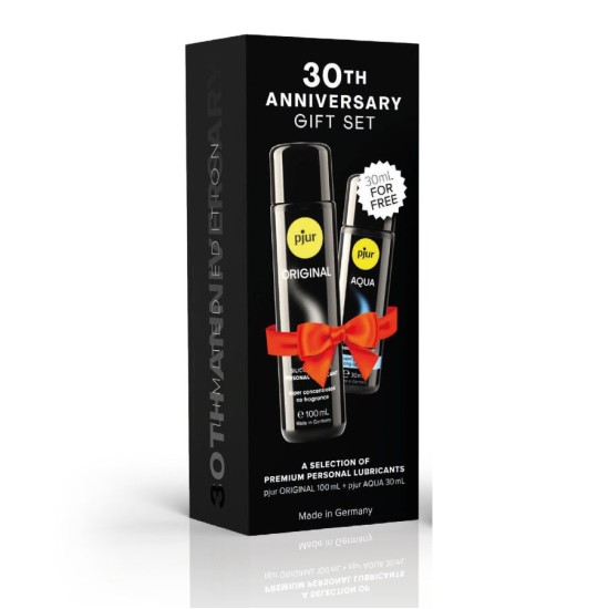 Pjur SET 30TH ANNIVERSARY ORIGINAL 100 ML + AQUA 30 ML AS A GIFT