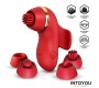 Intoyou Beeny Stimulator with 4 Caps, Suction, Tapping, Tickling and Licking
