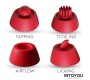 Intoyou Beeny Stimulator with 4 Caps, Suction, Tapping, Tickling and Licking