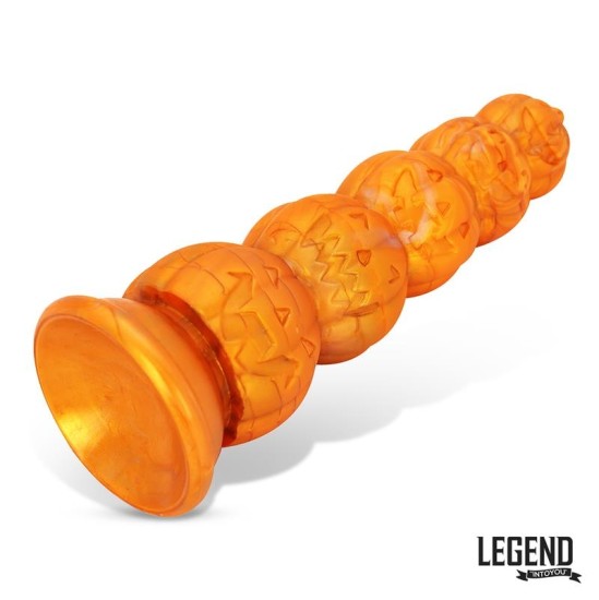 Legend Pumpkron Ķirbja formas šķidrais silikona dildo 19,7 cm