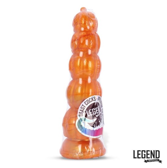 Legend Pumpkron Ķirbja formas šķidrais silikona dildo 19,7 cm