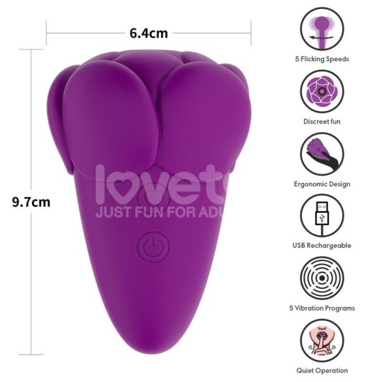 Lovetoy Flicker Stimulator with Flicking Purple
