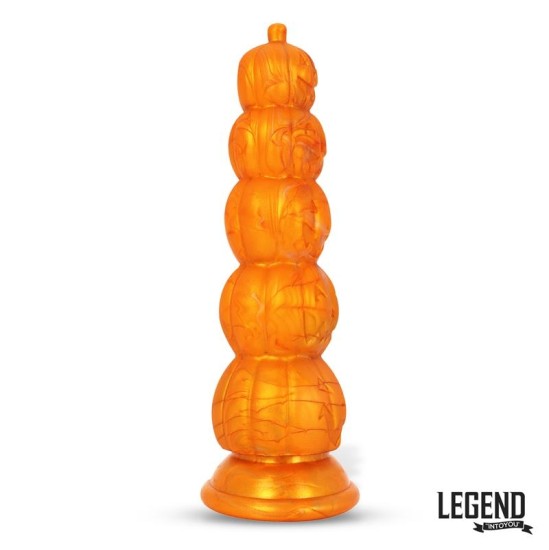 Legend Pumpkron Ķirbja formas šķidrais silikona dildo 19,7 cm