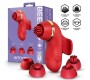 Intoyou Beeny Stimulator with 4 Caps, Suction, Tapping, Tickling and Licking