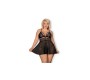 Obsessive Babydoll ja stringide komplekt, must