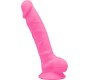 Silexd SILIKONA DILDO MODELIS 1 7 PHOSFORESCENTI ROZĀ